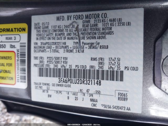 Ford Fusion Se Image 12