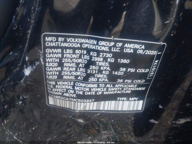 Volkswagen Atlas 3.6l V6 Sel Image 7